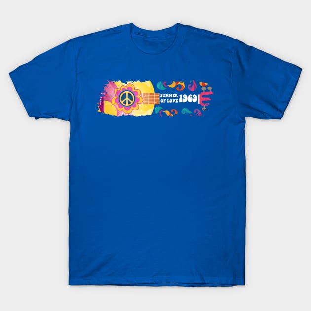 Summer of Love 1969 - Woodstock T-Shirt by hauntedjack